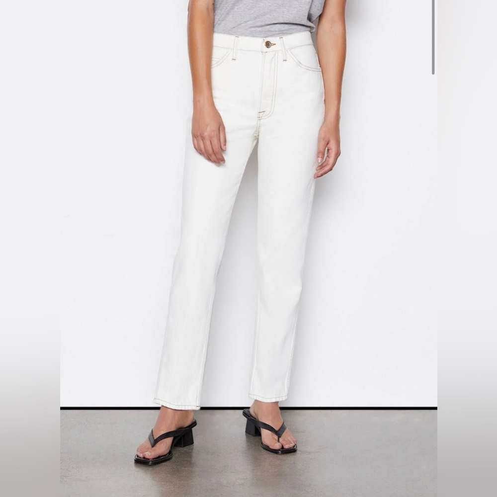 Frame Denim Le Italien‎ True Straight in Cream Size 30